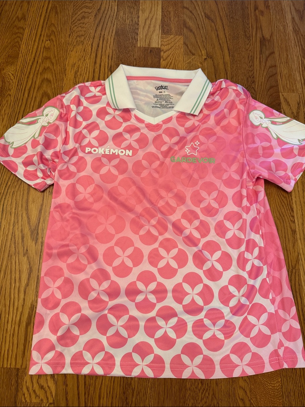 Pokemon Pink Gardevoir  Polo Top soccor jersey